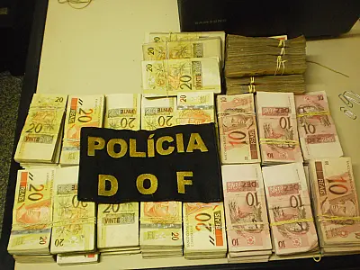 DOF apreende R$ 100 mil sem procedência comprovada
