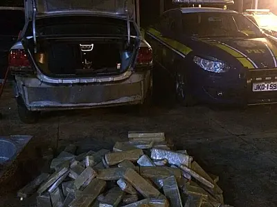 Cerca de 245 quilos de maconha são apreendidos pela PRF no final de semana