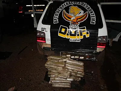 DOF apreende 69 quilos de maconha em veículo