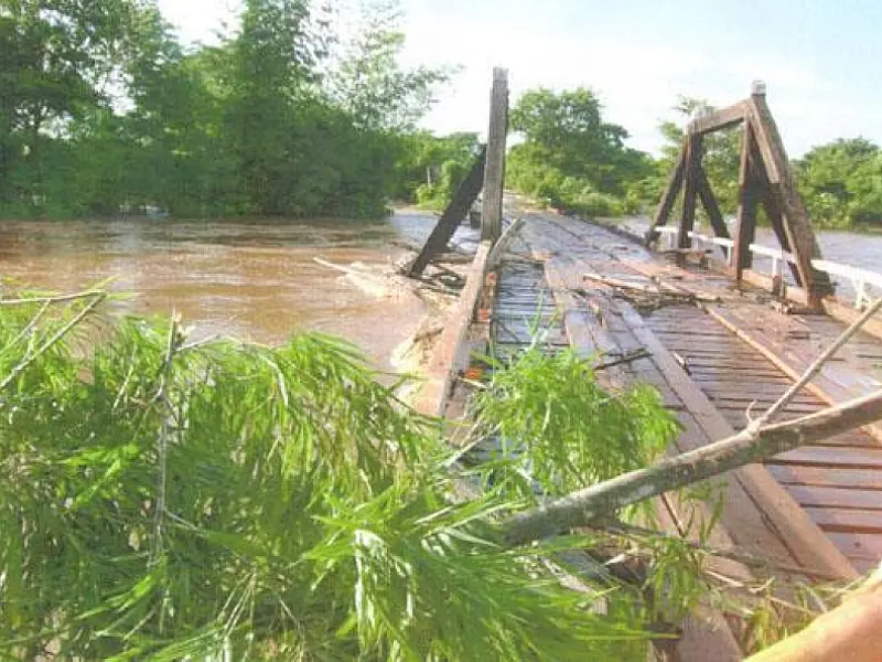 Ministério libera R$ 16,5 mi para construir pontes de concreto danificadas pelas chuvas