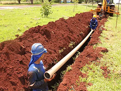 Águas Guariroba executa obras de esgoto para Embrapa Gado de Corte