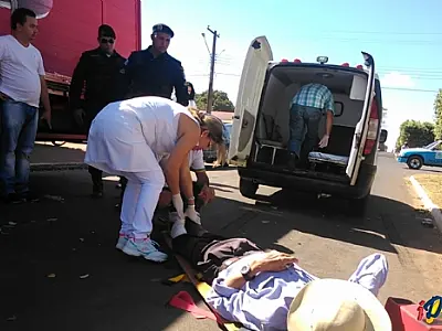 Acidente em Sonora deixa homem de 66 anos ferido