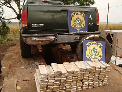 PRF apreende 150kg de maconha na BR-463
