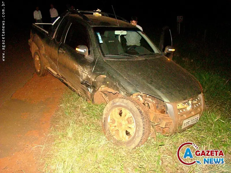 Prefeito de Aral Moreira sofre acidente na MS-386, em Amambai