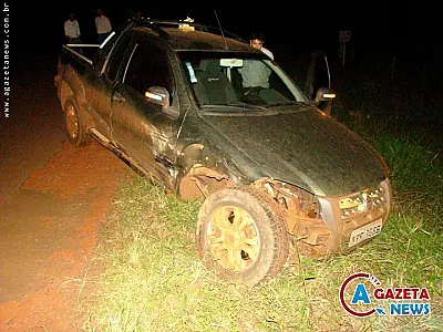Prefeito de Aral Moreira sofre acidente na MS-386, em Amambai
