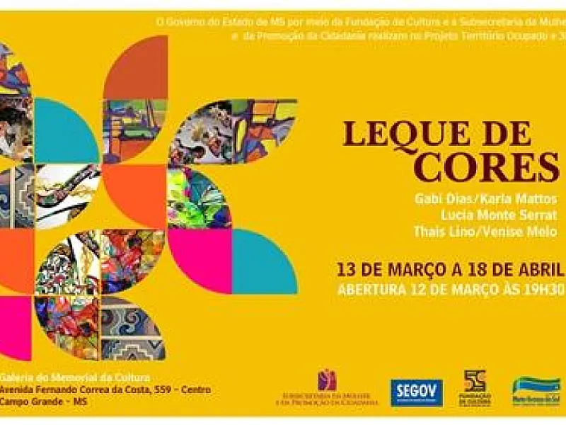 Memorial da Cultura abre a exposição “Leque de Cores” na quarta