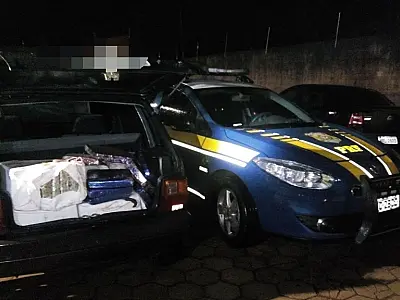 Condutor atrapalhado acaba sendo preso pela PRF com 307 kg de maconha
