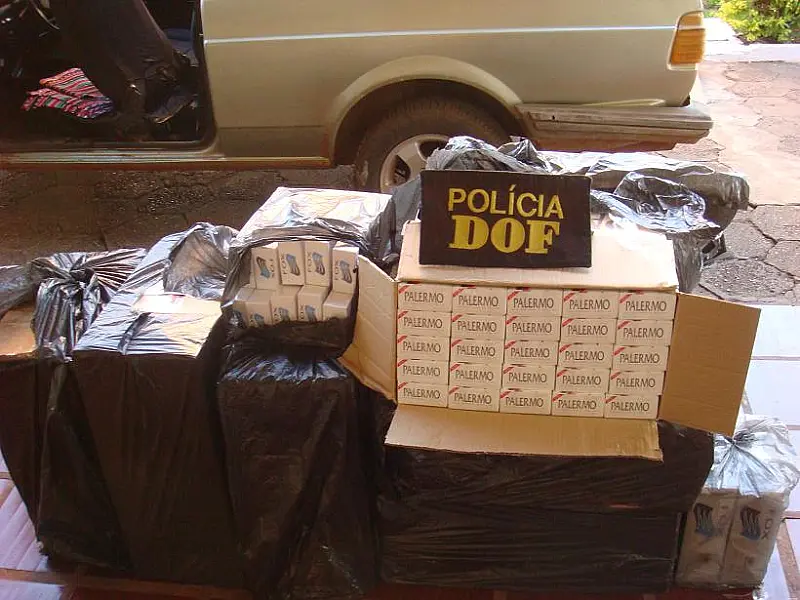 DOF apreende 230 pacotes de cigarros contrabandeados