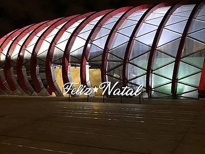 Projeções de Natal no Aquário chegam ao fim neste feriado prolongado