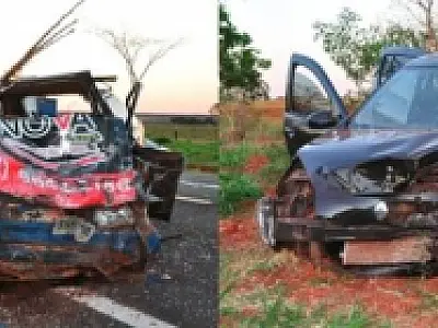 Acidente entre Ivinhema a Nova Andradina deixou uma vitima fatal e seis feridos