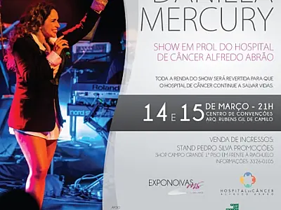 Daniela Mercury faz show beneficente em Campo Grande