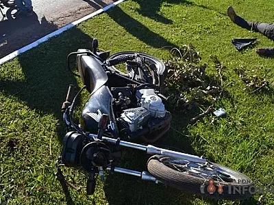 Motociclista tem perna amputada em acidente na cidade de Ponta Porã