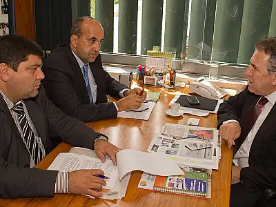 Prefeito e vice de Bonito conversam com Giroto sobre investimentos para o município