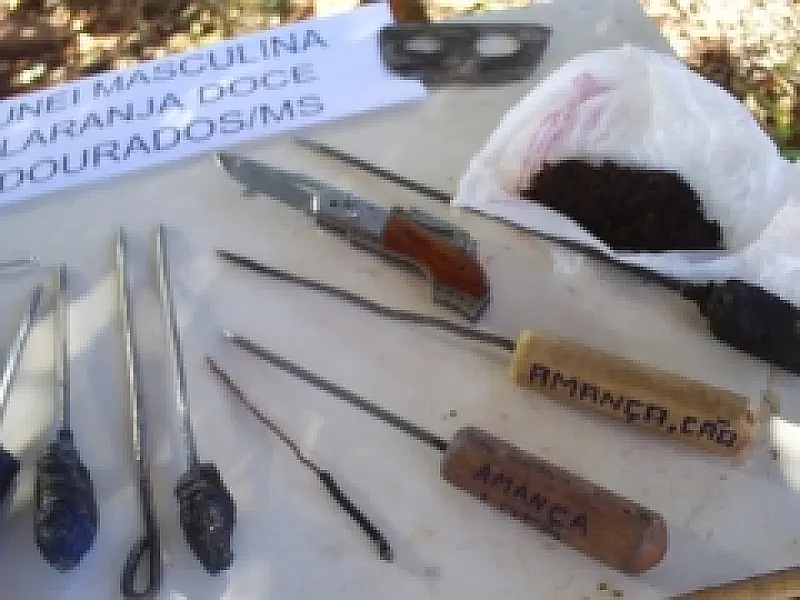 Menores são flagrados com armas artesanais na Unei em Dourados