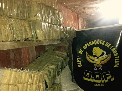 DOF apreende em MS 1 t de maconha que seria entregue no RN