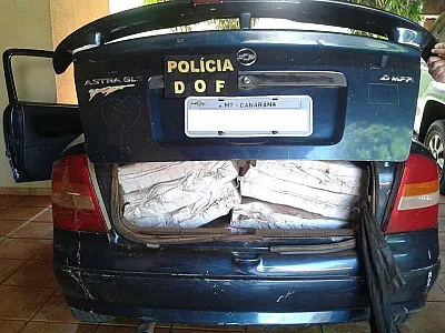 DOF apreende 565 quilos de maconha em veículo