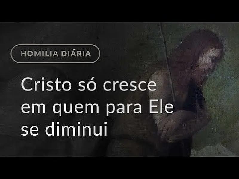 Cristo só cresce em quem para Ele se diminui (Homilia.1344: Segunda-feira da 3.ª Semana do Advento)