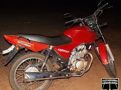 Polícia Militar Rodoviária recupera motocicleta furtada
