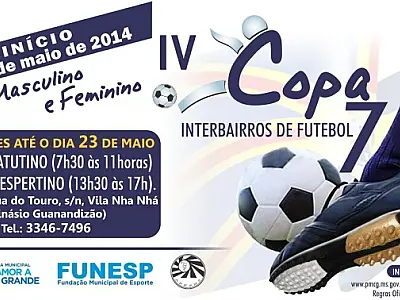 Inscrições abertas para a Copa Interbairros