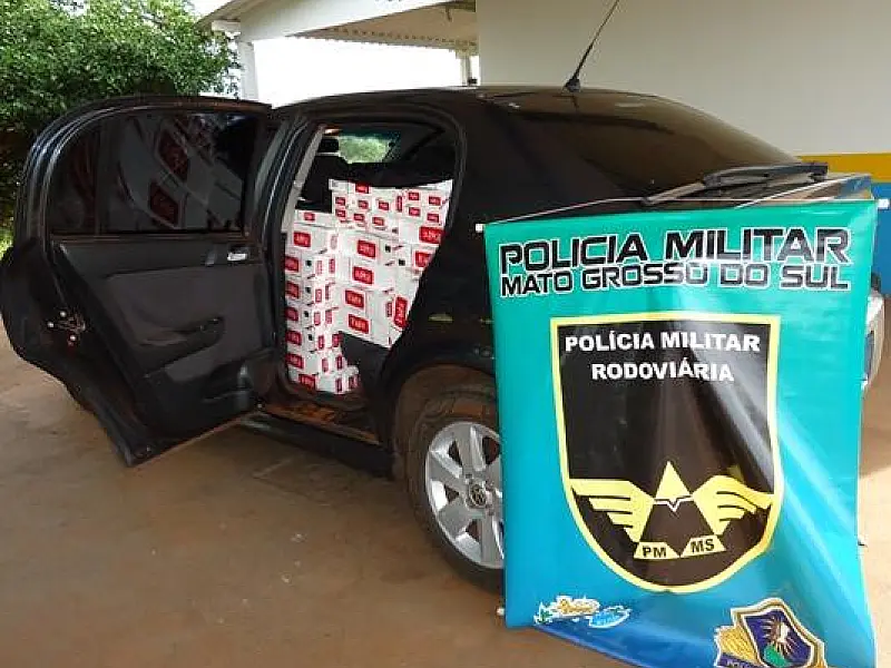Policia Militar Rodoviária apreende 700 pacotes de cigarros contrabandeados