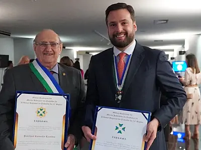 Presidente e Juiz do TRE-MS recebem comenda "Ordem Guaicurus do Mérito Judiciário do Trabalho"
