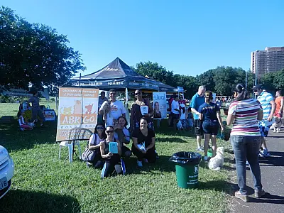 Cãominhada foi realizada pela primeira vez no Parque Sóter