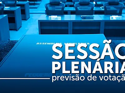 Quatro projetos estão pautados para a sessão plenária desta quinta-feira

