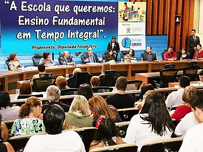 Audiência debate ações para implantação da escola em tempo integral