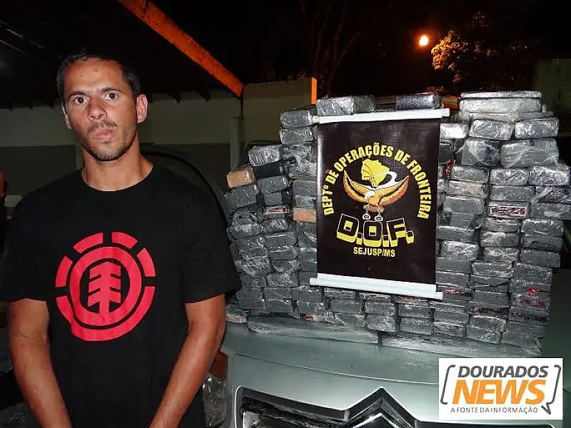 Polícia flagra carro recheado com droga na MS-259