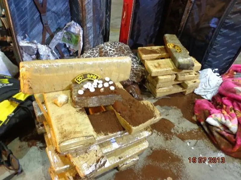 PMs apreenderam quase 40 kg de maconha que iria para o DF
