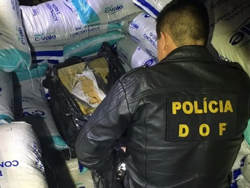 DOF apreende quase 2 toneladas de drogas na fronteira com o Paraguai