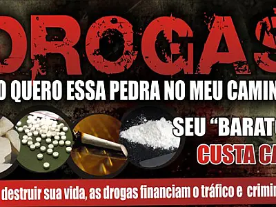 Sancionada lei que exige placas contra as drogas em MS