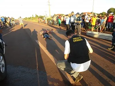 Acidente na BR 163 matou ciclista em Dourados
