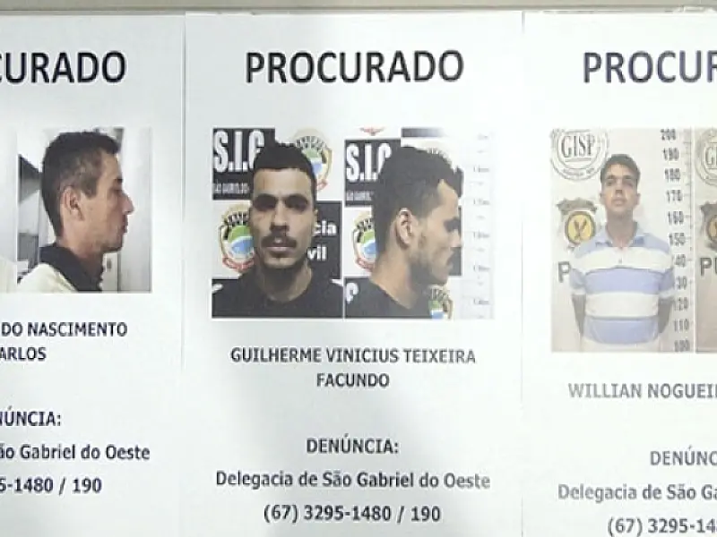 Polícia procura por presos que fugiram da Delegacia de São Gabriel